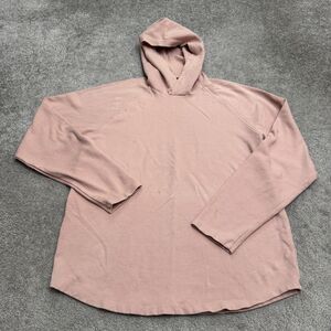 Velvet by Graham & Spencer Pullover Hoodie Women XL Pink Relaxed Fit Drawstring